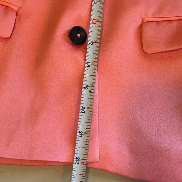 Scotch and Soda Light Pink Single Breasted Women's Blazer size 12/152 Barbiecore - Picture 9 of 13